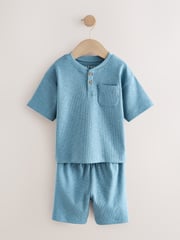 Multi Plain Short Pyjamas 3 Pack (9mths-10yrs) - Image 8 of 13