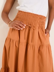 FatFace Ricky Golden Tan Midi Skirt - Image 4 of 5