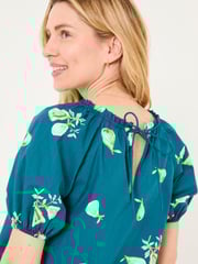 FatFace Ronnie Teal Blue Figs Blouse - Image 4 of 6
