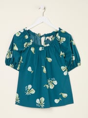 FatFace Ronnie Teal Blue Figs Blouse - Image 6 of 6