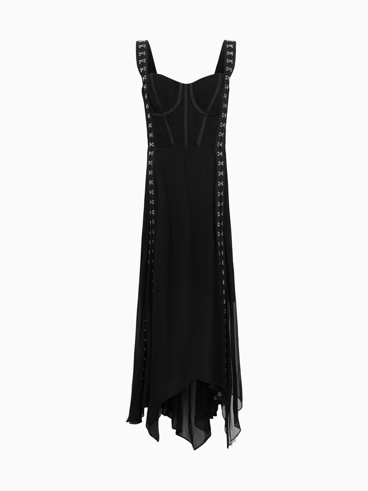 AllSaints Black Luna Dress - Image 7 of 7
