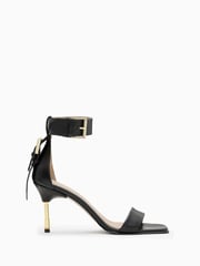 AllSaints Black Noir Mid Sandals - Image 1 of 5