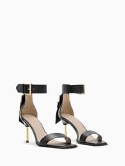 AllSaints Black Noir Mid Sandals - Image 2 of 5