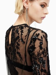 AllSaints Black Greta Embroidery Top - Image 2 of 8