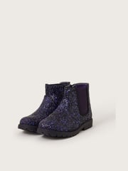 Monsoon Purple Glitter Chelsea Boots - Image 1 of 3
