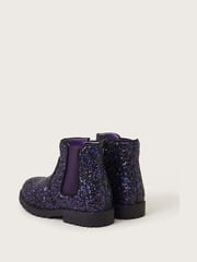 Monsoon Purple Glitter Chelsea Boots - Image 3 of 3