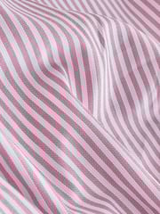 Coral Pink Bengal Slim Fit Signature 100% Cotton Bengal Stripe Shirt - Image 7 of 7