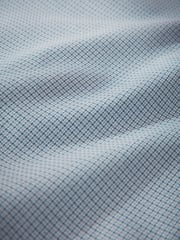 Blue Houndstooth Slim Fit Signature Premium Textured Shirt - Image 3 of 3