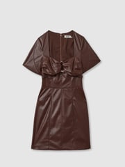Amur Faux Leather Mini Dress - Image 2 of 6