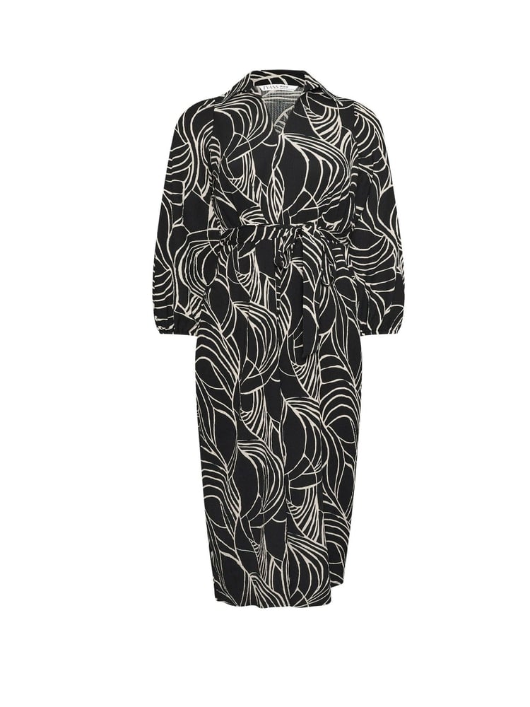 Evans Linear Print Jersey Crepe Dress - Image 5 of 5