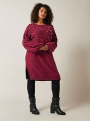 Evans Pearl Trim Dress - Image 1 of 5