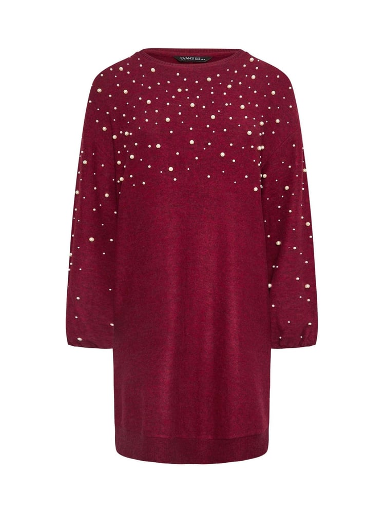 Evans Pearl Trim Dress - Image 5 of 5