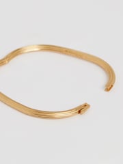 Reiss Gold Tone Claudia Contour Hinged Cuff - Image 1 of 6