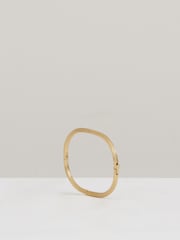 Reiss Gold Tone Claudia Contour Hinged Cuff - Image 3 of 6
