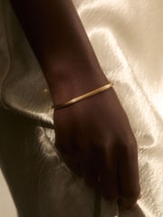 Reiss Gold Tone Claudia Contour Hinged Cuff - Image 4 of 6