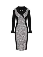 Hot Squash Grey Collar Detail Bodycon Dress - Image 5 of 5