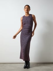 Ro&Zo Pink Gabriela Super Sparkle Column Midi Dress - Image 1 of 4