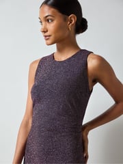 Ro&Zo Pink Gabriela Super Sparkle Column Midi Dress - Image 2 of 4