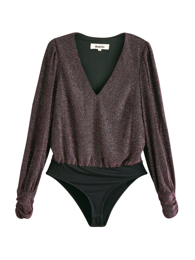 Ro&Zo Pink Super Sparkle Jersey Bodies - Image 4 of 4