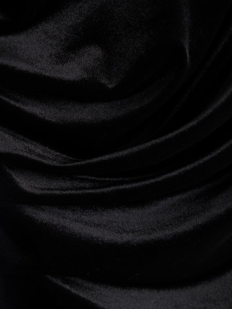 River Island Black Drape Velvet Top - Image 6 of 6
