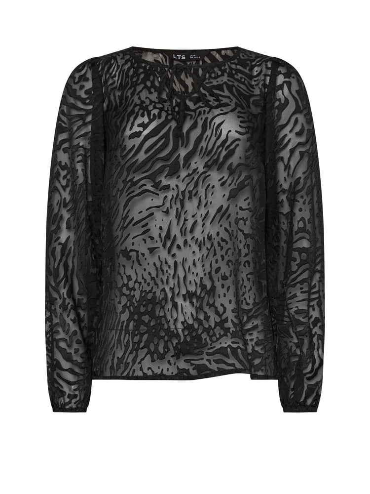 Long Tall Sally Black Burnout Boho Top - Image 5 of 5