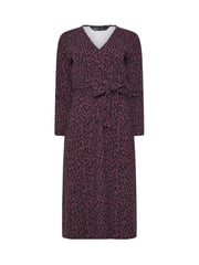 M&Co Purple Petite Animal Wrap Dress - Image 5 of 5
