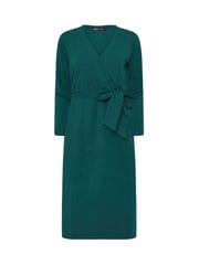 M&Co Blue Petite Plain Wrap Dress - Image 5 of 5