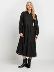 Long Tall Sally Black Lace Midi Dress - Image 4 of 5