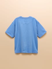 Joules Ben Blue T-Shirt and Short Set - Image 4 of 7