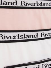 River Island Pink Girls Mix Briefs 5 Pack - Image 3 of 3