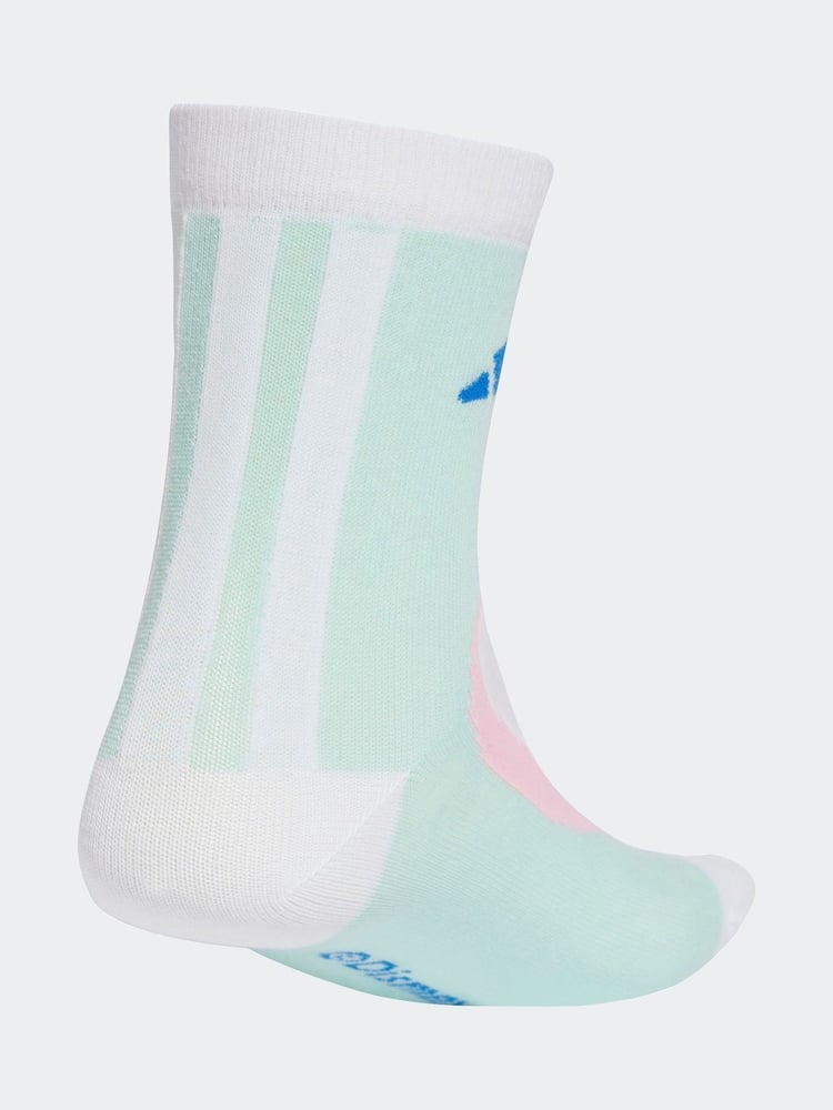 adidas White/Blue Little Kids Disney Lilo and Stitch Socks 3 Pack - Image 2 of 5