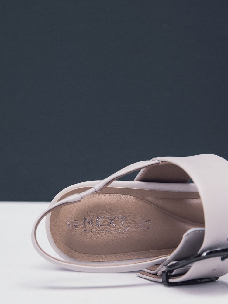 Bone Forever Comfort® Premium Leather With Motionflex Buckle Block Heel Slingback Sandals - Image 9 of 9
