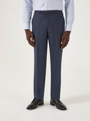 Skopes Blue Tailored Fit Harcourt Tweed Effect Suit Trousers - Image 1 of 4