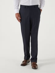 Skopes Blue Farnham Tailored Fit Suit Trousers - Image 1 of 4