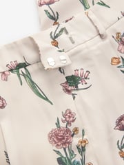 Floral Twill Tapered Trousers - Image 7 of 9