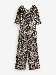 Scarlett & Jo Natural Three Quater Sleeve Jumpsuit - Image 4 of 5