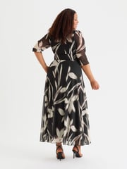 Scarlett & Jo Black Verity Print Maxi Gown - Image 2 of 4