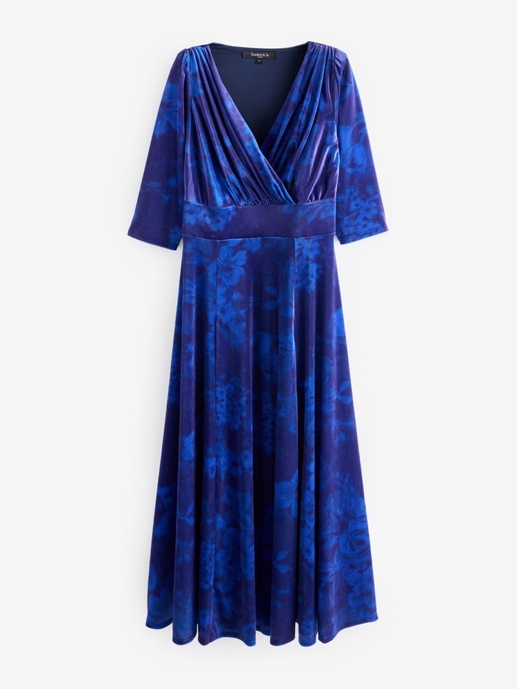 Scarlett & Jo Dark Blue Verity Pucci Velvet Maxi Gown - Image 4 of 4