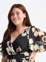 Scarlett & Jo Black Julie Hanky Hem Dress - Image 3 of 5