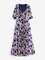 Scarlett & Jo Blue Elizabeth Print Maxi Gown - Image 5 of 5