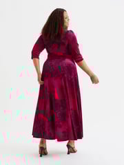 Scarlett & Jo Wine Verity Pucci Velvet Maxi Gown - Image 4 of 5