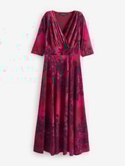 Scarlett & Jo Wine Verity Pucci Velvet Maxi Gown - Image 5 of 5