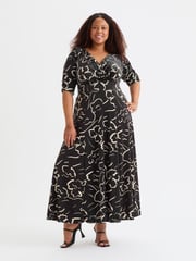 Scarlett & Jo Black Verity Pucci Velvet Maxi Gown - Image 1 of 5