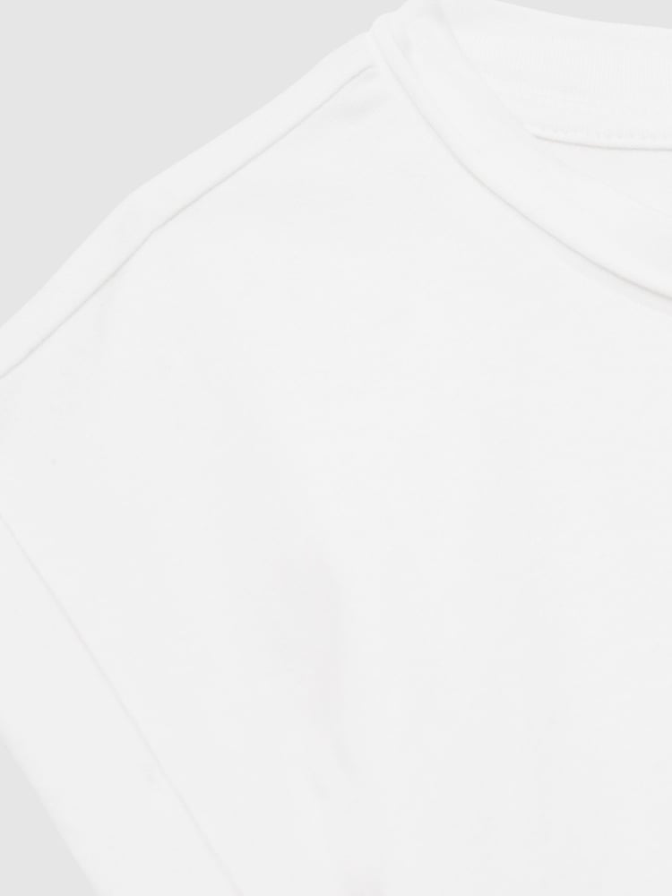 Reiss White Terry 3 Pack 4-9 yrs Cotton-Jersey Cropped T-Shirt 3 Pack - Image 4 of 4