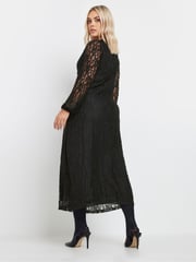 Yours Curve Black Lace Maxi Dress - Image 4 of 5