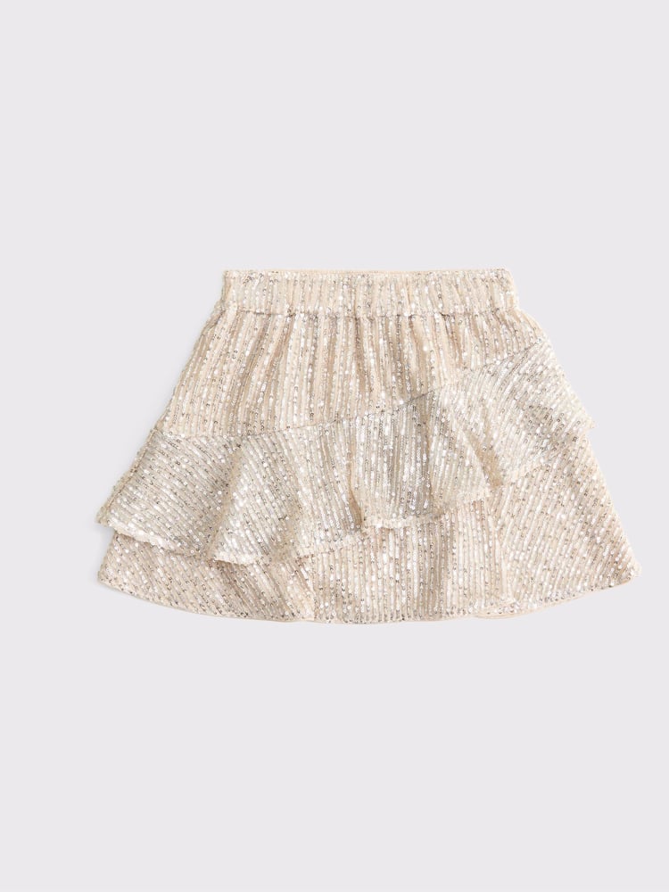 Abercrombie & Fitch Gold Sequin Occasion Party Skirt - Image 2 of 2