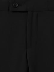 Reiss Black Knightsbridge T 3-9 yrs Wool-Blend Tuxedo-Stripe Trousers - Image 4 of 4