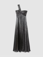Amur Metallic One Shoulder Maxi Dress - Image 2 of 5