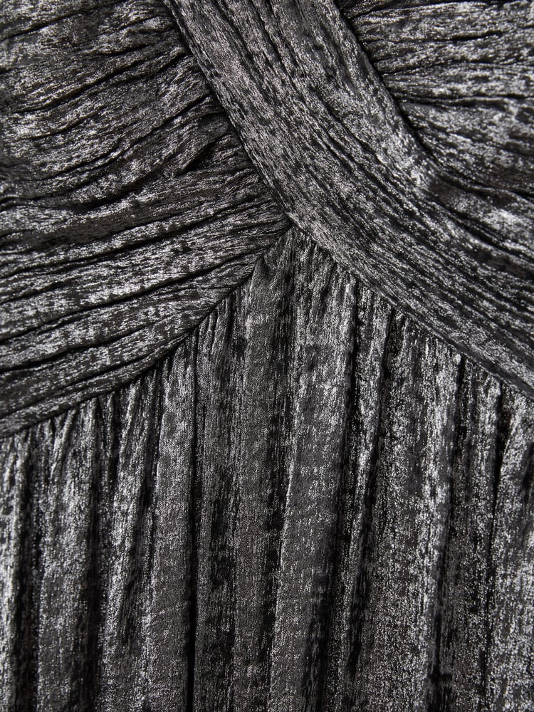 Amur Metallic One Shoulder Maxi Dress - Image 5 of 5