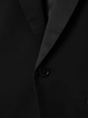 Reiss Black Knightsbridge B 3-9 yrs Tuxedo Satin Single Breasted Blazer - Image 4 of 4